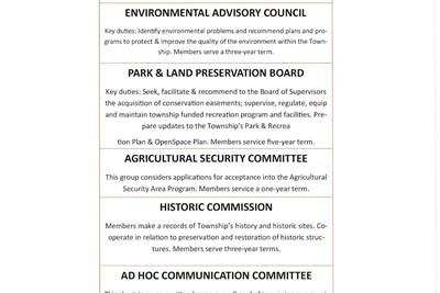 Springfield Township Needs Volunteers