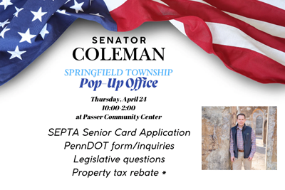 Senator Coleman Pop-Up Office at Passer Community Center