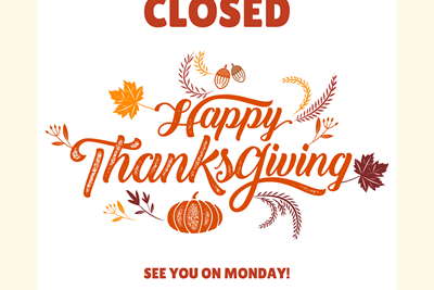 Municipal Building Closed November 26, 27 & 28, 2025